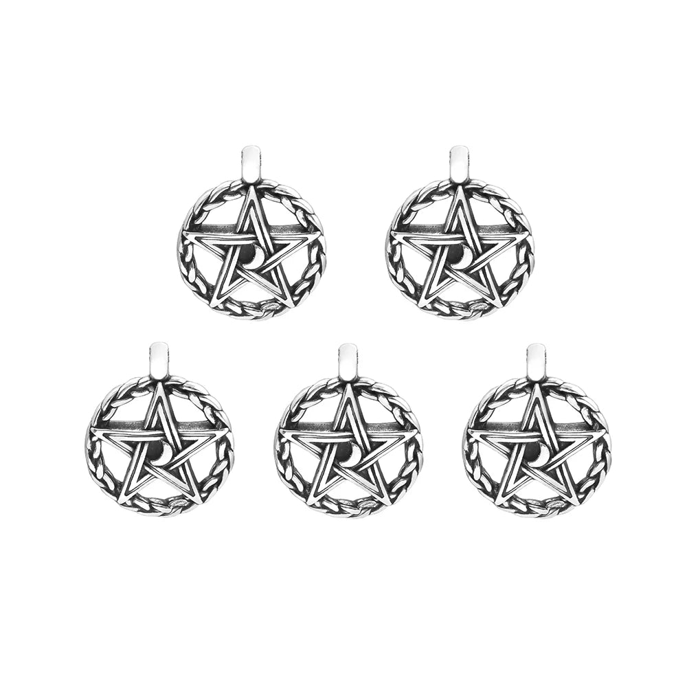 PENDRA Pentagramforge Vintage Stainless Steel Pentagram Necklace
