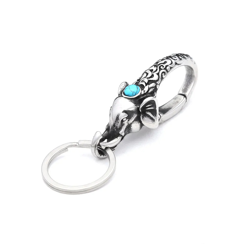 PENDRA Lionkey Stainless Steel Lion Head Keychain