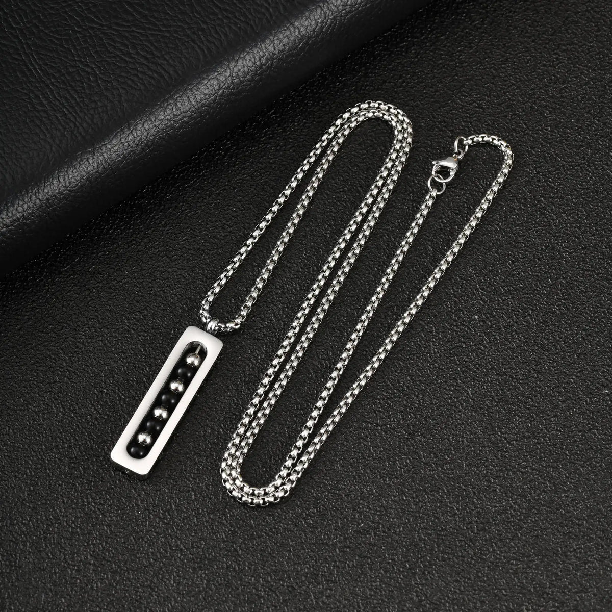 PENDRA Bar Silver Pendant Necklace