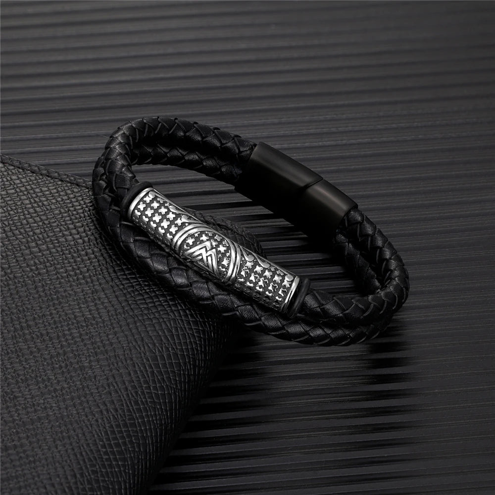 PENDRA Rune Classic Leather Bracelet