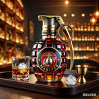 Whiskey Glass New Veteran Commemorative Bottle Unique Gift Military Hand Whiskey Bottle Engraved Hand Shape Whiskey Glass
