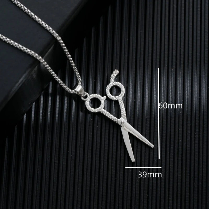 PENDRA Scissorforge Stainless Steel Scissors Pendant