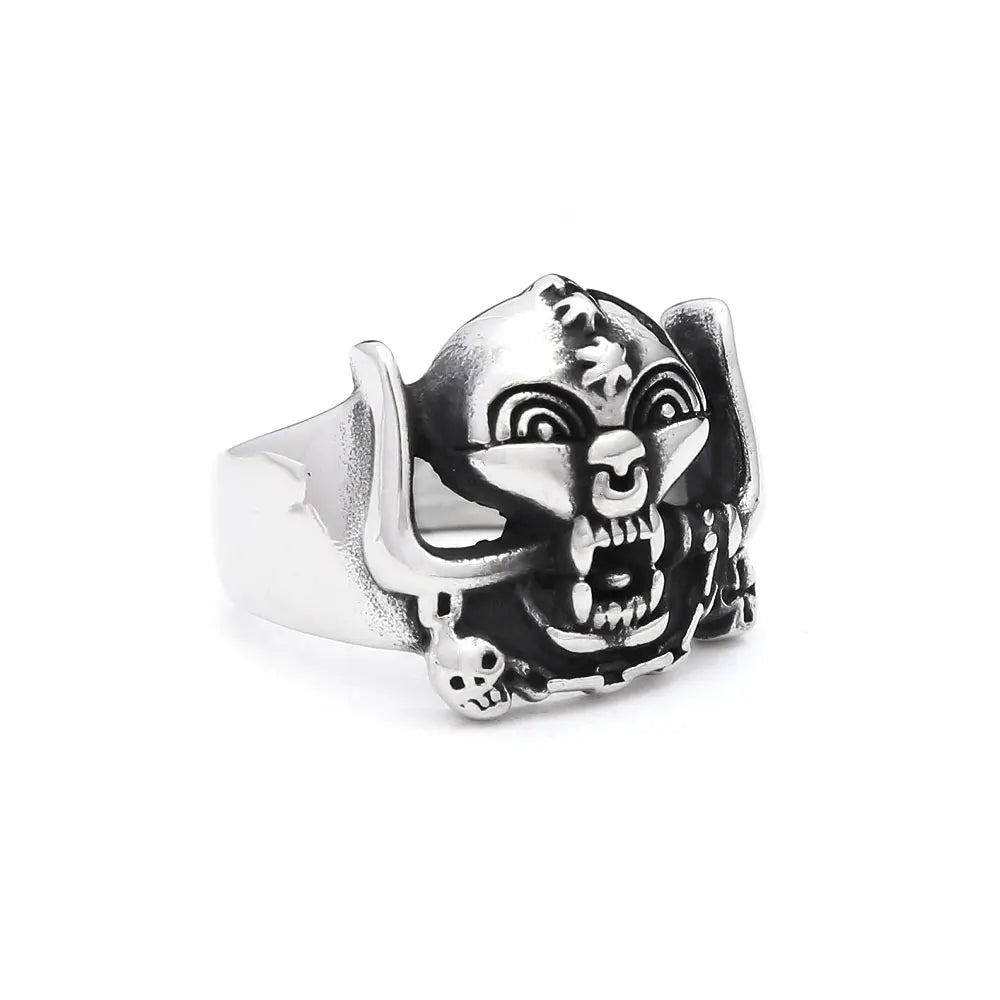 PENDRA Skullforge Gothic 316L Stainless Steel Ring