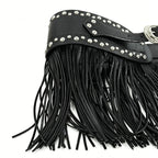 PENDRA Lunaara Leather Tassel Gothic Belt