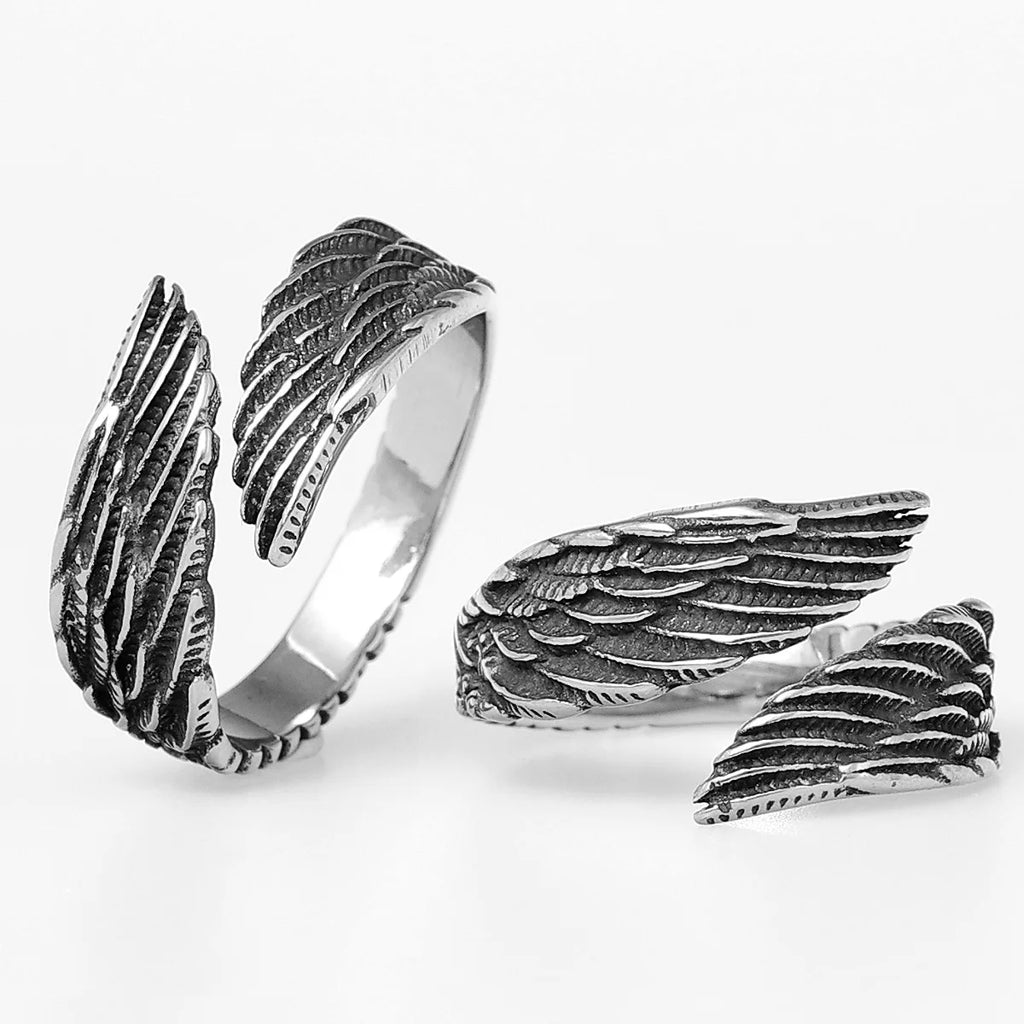 PENDRA Angel Wings Punk Ring