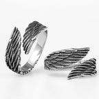 PENDRA Angel Wings Punk Ring