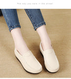 PENDRA Leather Sports Platform Shoes