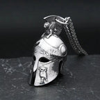 PENDRA Spartanhelm 3D Stainless Steel Spartan Helmet Pendant