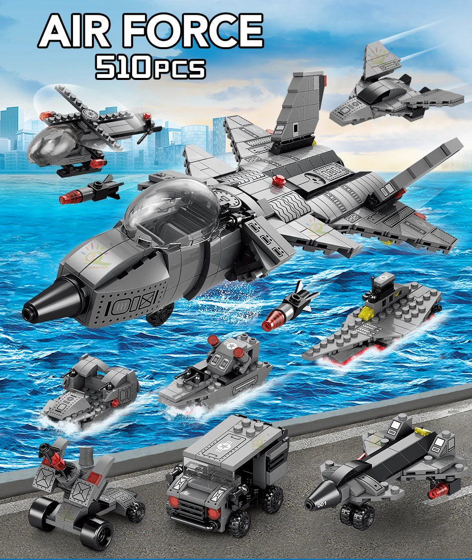 PENDRA Military Attack Fighter Building Set