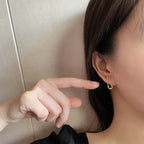 PENDRA Silver Double Layer Earrings