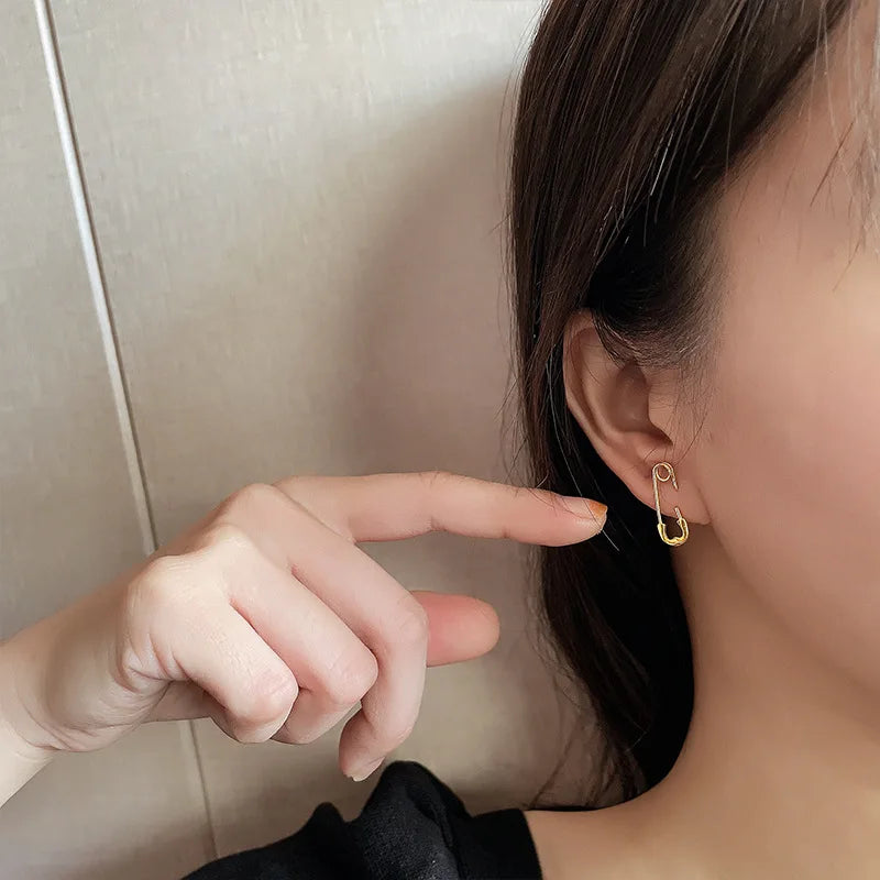 PENDRA Silver Double Layer Earrings