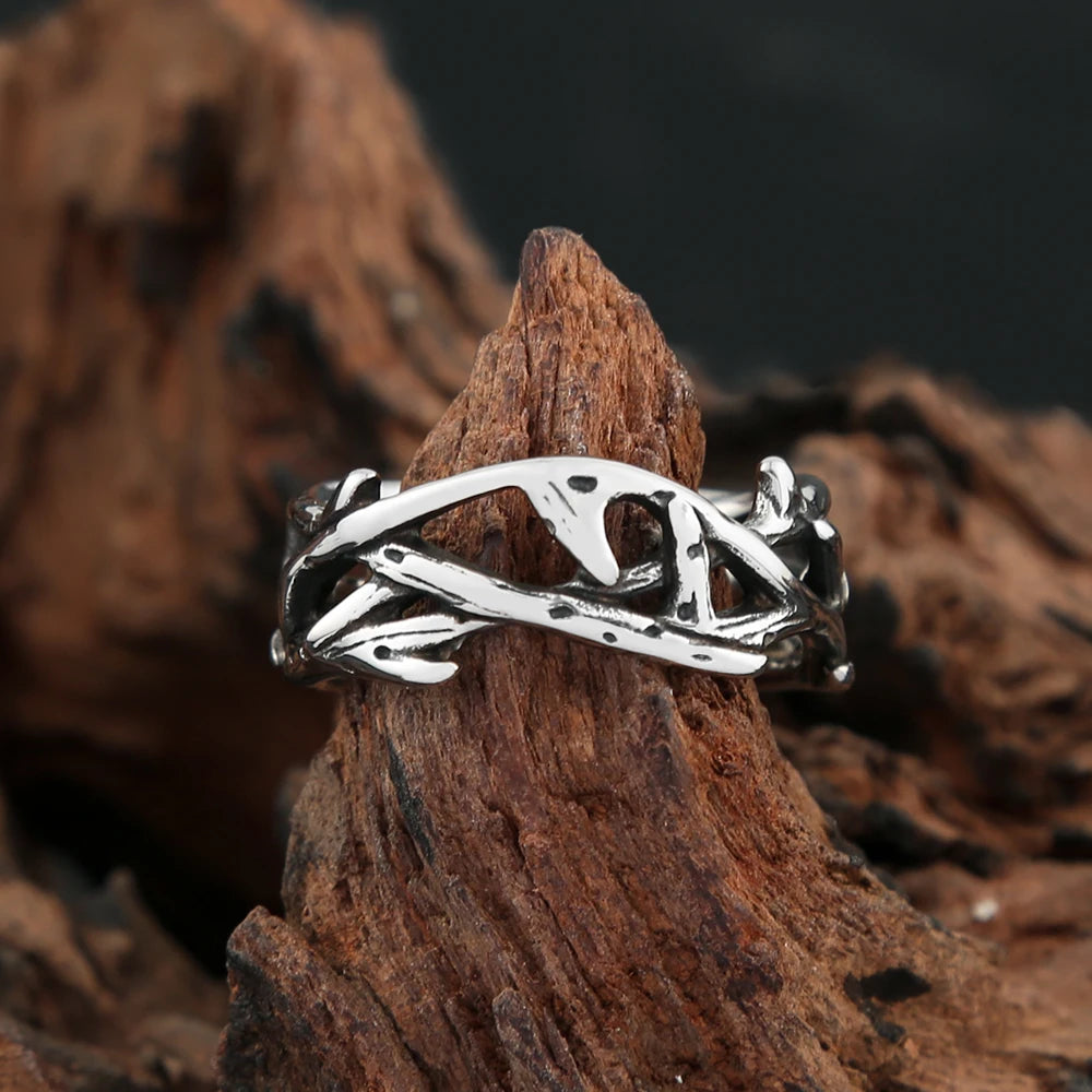 PENDRA Peacelaurel Stainless Steel Peace Olive Branch Pendant