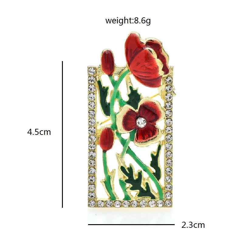 PENDRA Floravie Beautiful Flower Brooch