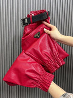 PENDRA PU Leather Warm Pants