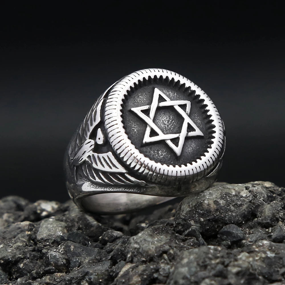 PENDRA Hexagram Star of David Ring