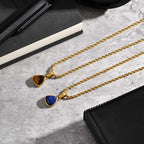 PENDRA Oval Stone Pendant Necklace