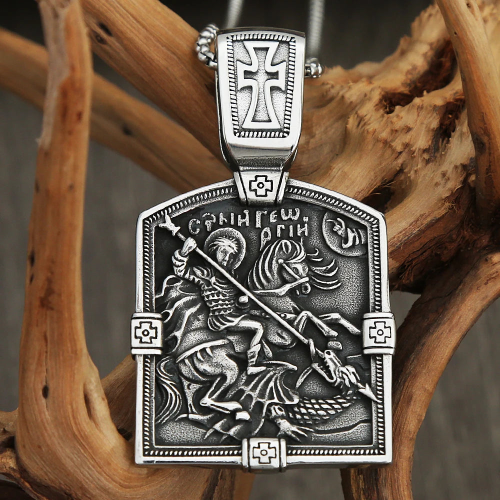 PENDRA Dragonslayer Saint George Dragon Pendant