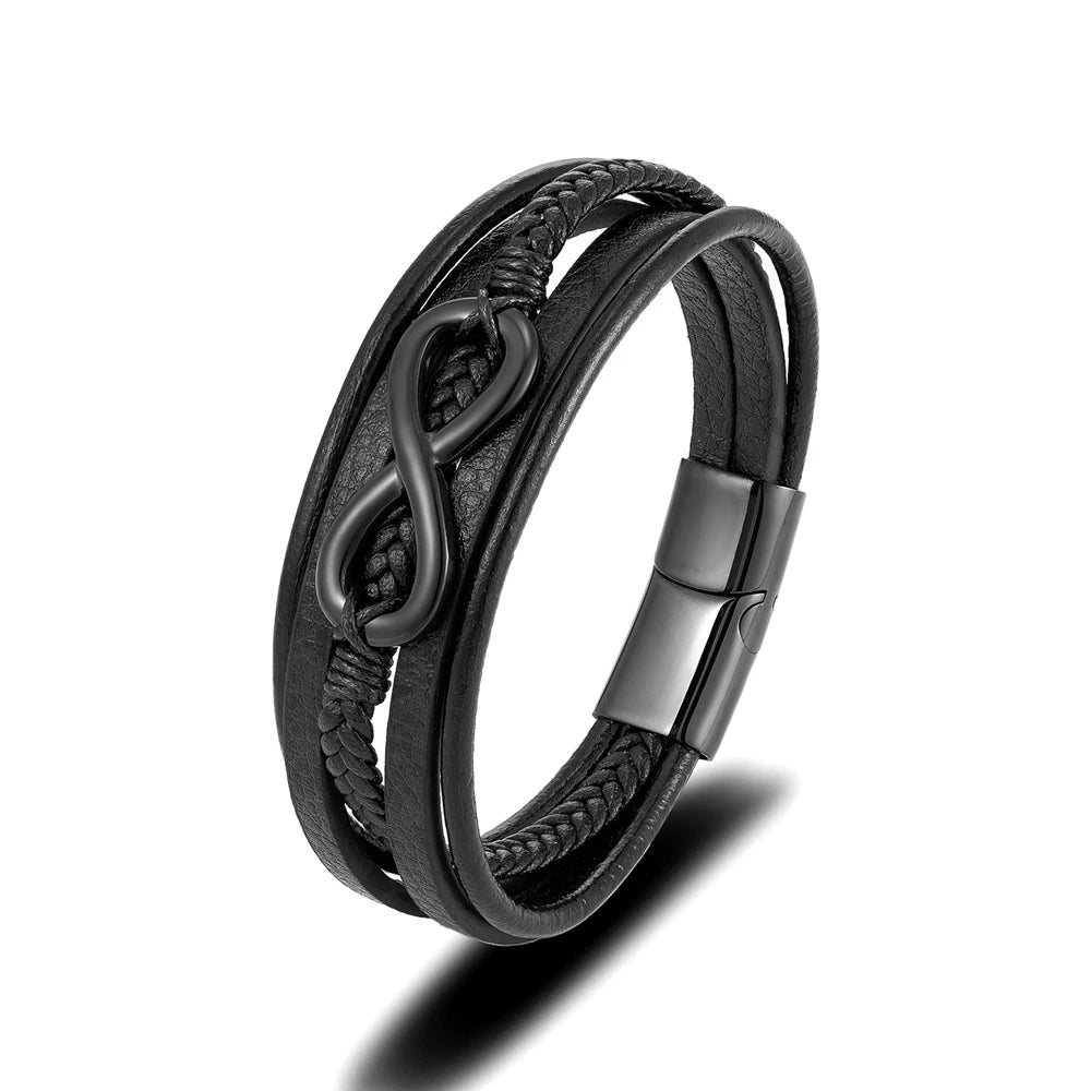 PENDRA Infinity Classic Leather Bracelet