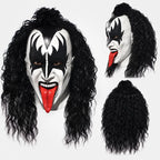 PENDRA Demon Curly Wig Latex Mask
