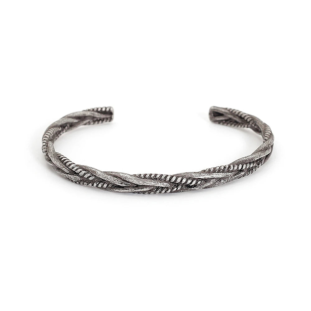 PENDRA Wheatleaf Stainless Steel Open Bracelet