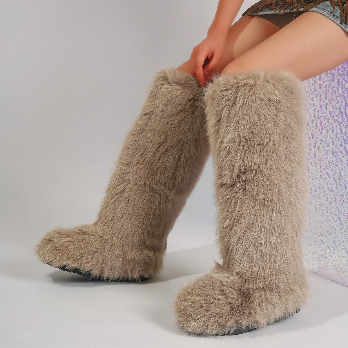 PENDRA Knee Warm Imitation Boots