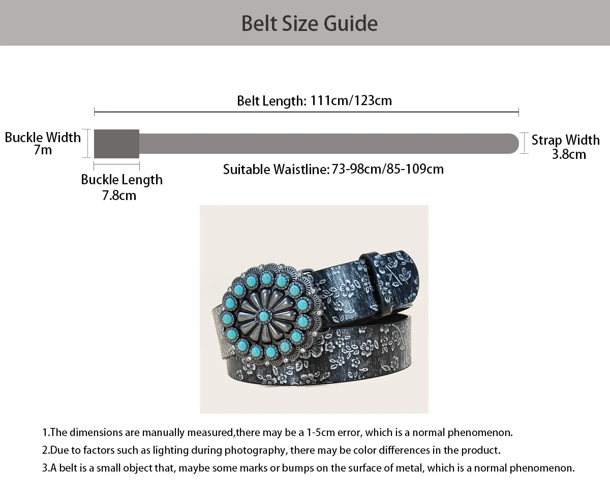 PENDRA Serara Leather Floral Luxury Belt