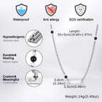 PENDRA Onyx Stone Chain Necklace