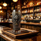 Fenrir Wolf Viking Myth Glass Mug, Norse Symbol Whiskey Cocktail Cup, Barware for Party Beer Water Decor