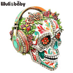 PENDRA Wear Headphone Skull Brooch