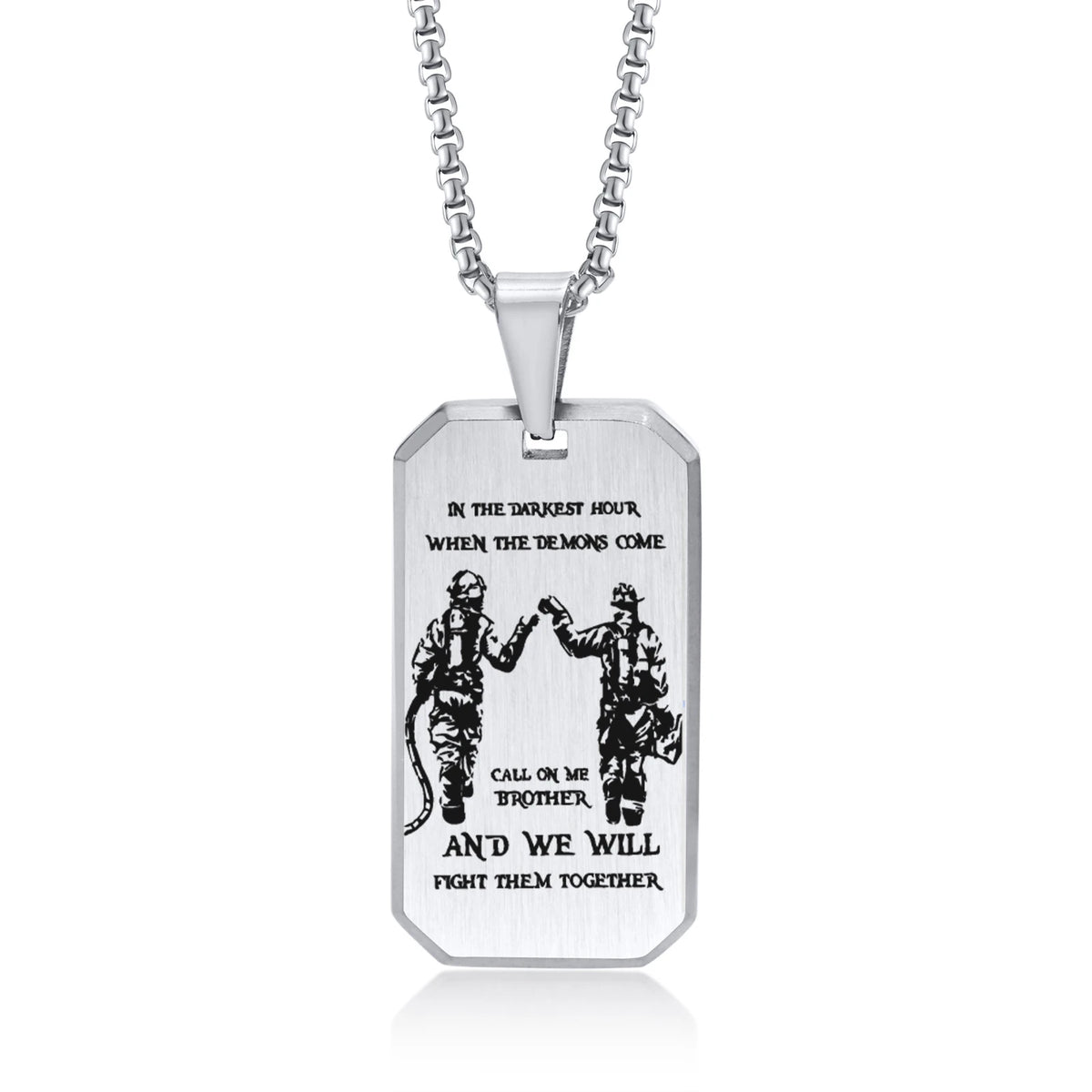 Waterproof Stainless Steel Dog Tag Necklaces for Men BFF Jewelry,Free Custom Birthday Graduation Father's Day Gifts to Him