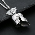 PENDRA Spartanhelm 3D Stainless Steel Spartan Helmet Pendant