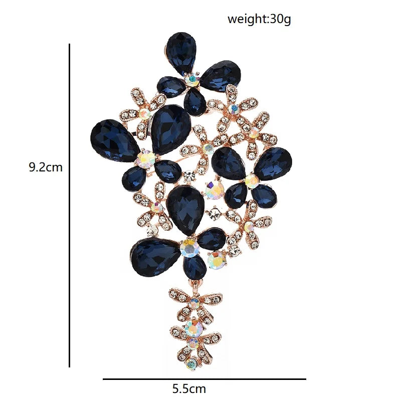 PENDRA Florielle31 Crystal Brooch