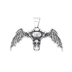 PENDRA Skullengine Gothic Skull Demon Wings Pendant