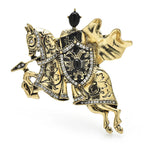 PENDRA Vintage Knight Brooch