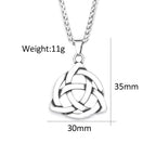 PENDRA Trinityknot Classic Triquetra Trinity Knot Pendant