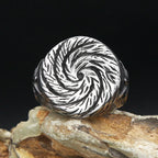PENDRA Spiralforge Stainless Steel Spiral Ring