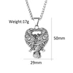 PENDRA Ravenodin Nordic Double Raven Pendant Necklace