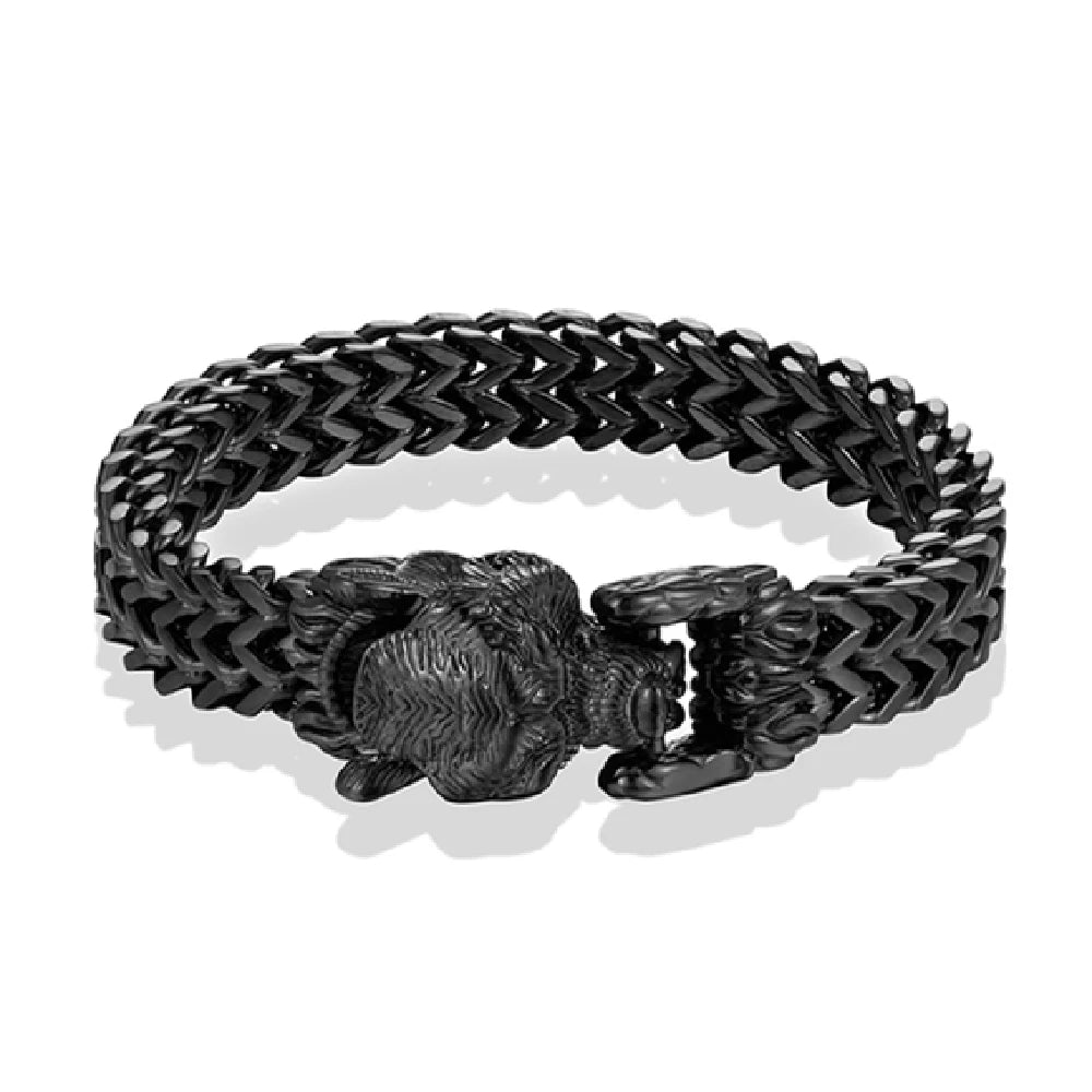 PENDRA Wolf Gold Chain Bracelet