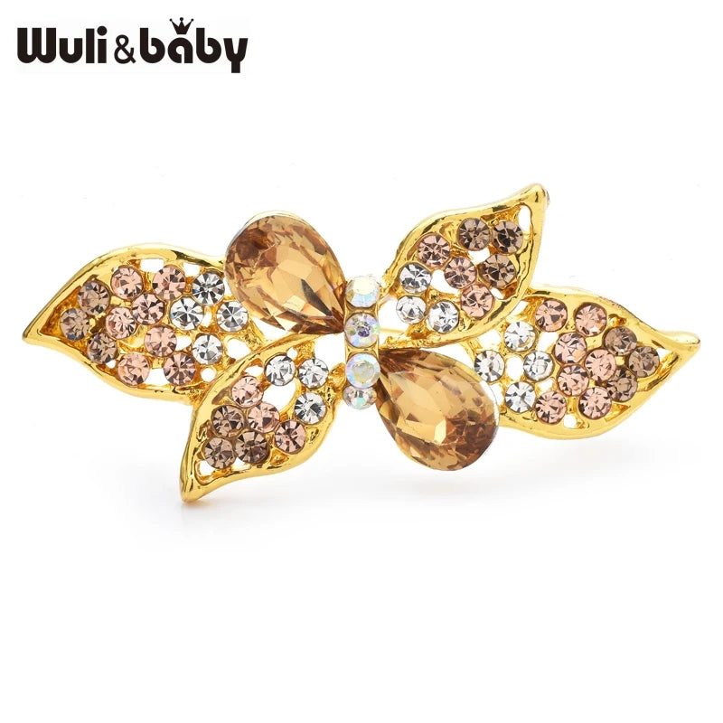 PENDRA Prismia Multicolor Rhinestone Flower Brooch