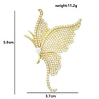 PENDRA Beautiful Pearl Butterfly Brooch