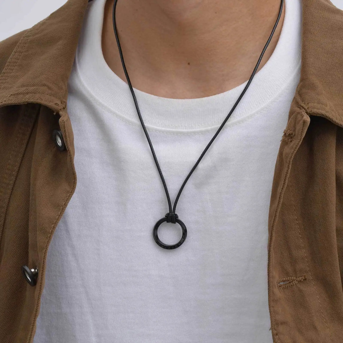 PENDRA Mobius Black Pendant Necklace