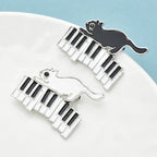 PENDRA Enamel Naughty Cat Brooch
