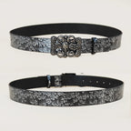 PENDRA Noralia Black Floral Belt