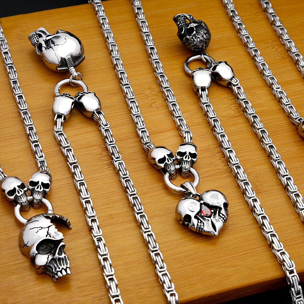 PENDRA Skullforge 316L Stainless Steel Skull Pendant