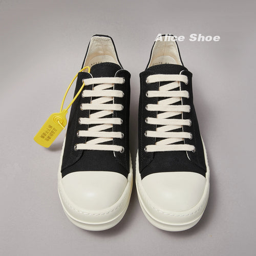 Brand Casual Low Top Black Canvas Designer Men Shoe Roman New Fashion Quality Rock Street Trianer Platform Luxury Women Sneaker