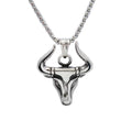 PENDRA Bullforge High Polish Stainless Steel Bull Pendant