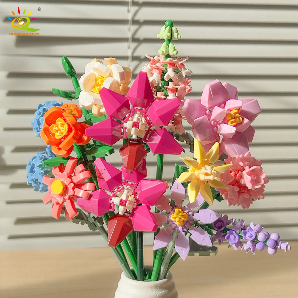 PENDRA Bouquet Rose Micro Building Set