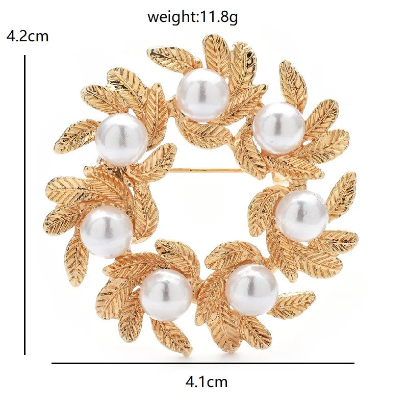 PENDRA Florielle10 Pearl Brooch