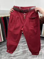 Solid Color Pants Women 2024 New Fashion Spring Autumn Korean Loose Casual Harem Pants Trousers