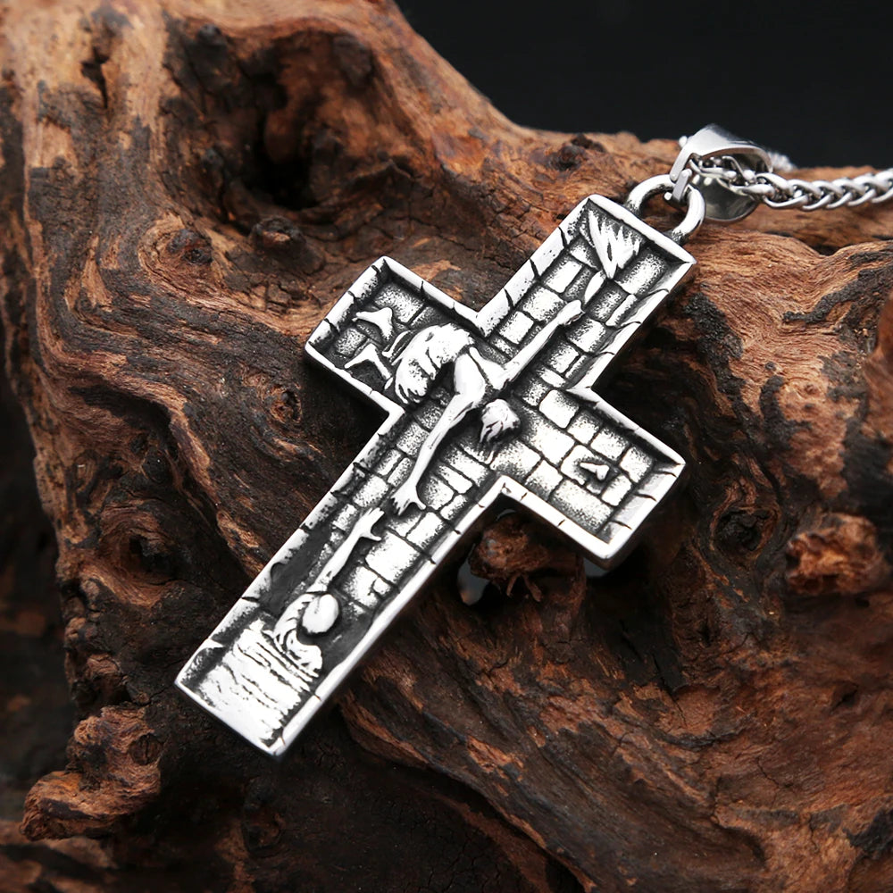 PENDRA JesusSavior Christian Cross Pendant